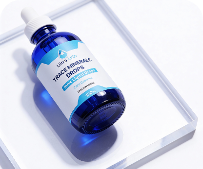 Trace Mineral Drops Glass Bottle