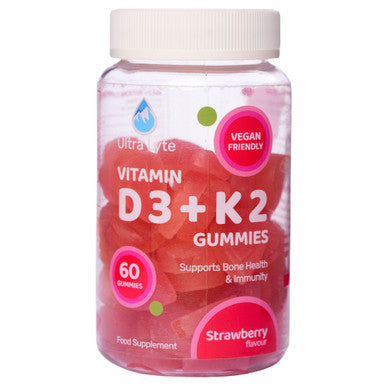 D3 + K2 Gummies Strawberry - 60 Count