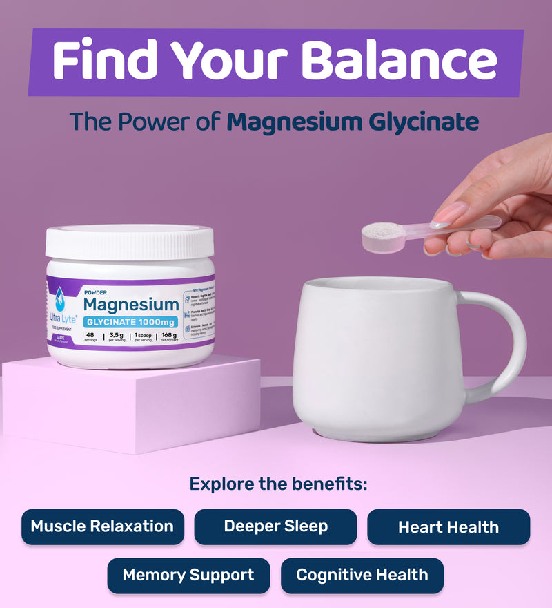 Magnesium Glycinate Powder 168g - Grape
