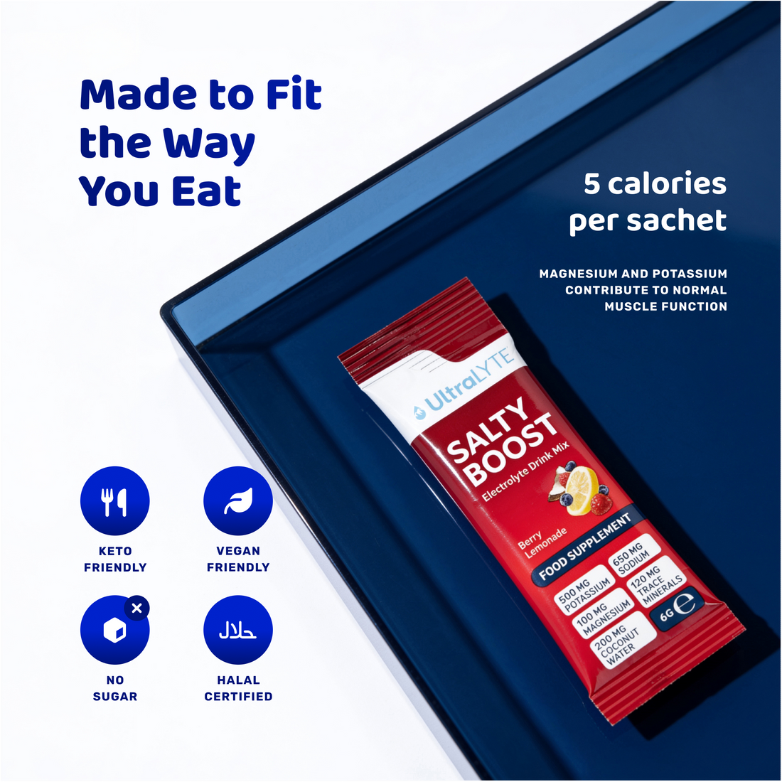 Ultra Lyte SaltyBoost Berry Lemonade Sachets