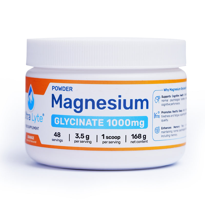 Magnesium Glycinate Powder 180g - Orange