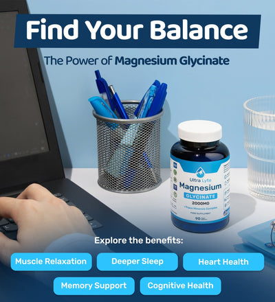 Ultra Lyte Magnesium Glycinate 90 Caps - Ultra Lyte