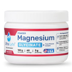 Ultra Lyte Magnesiumglycinatpulver 180 g – gemischte Beeren