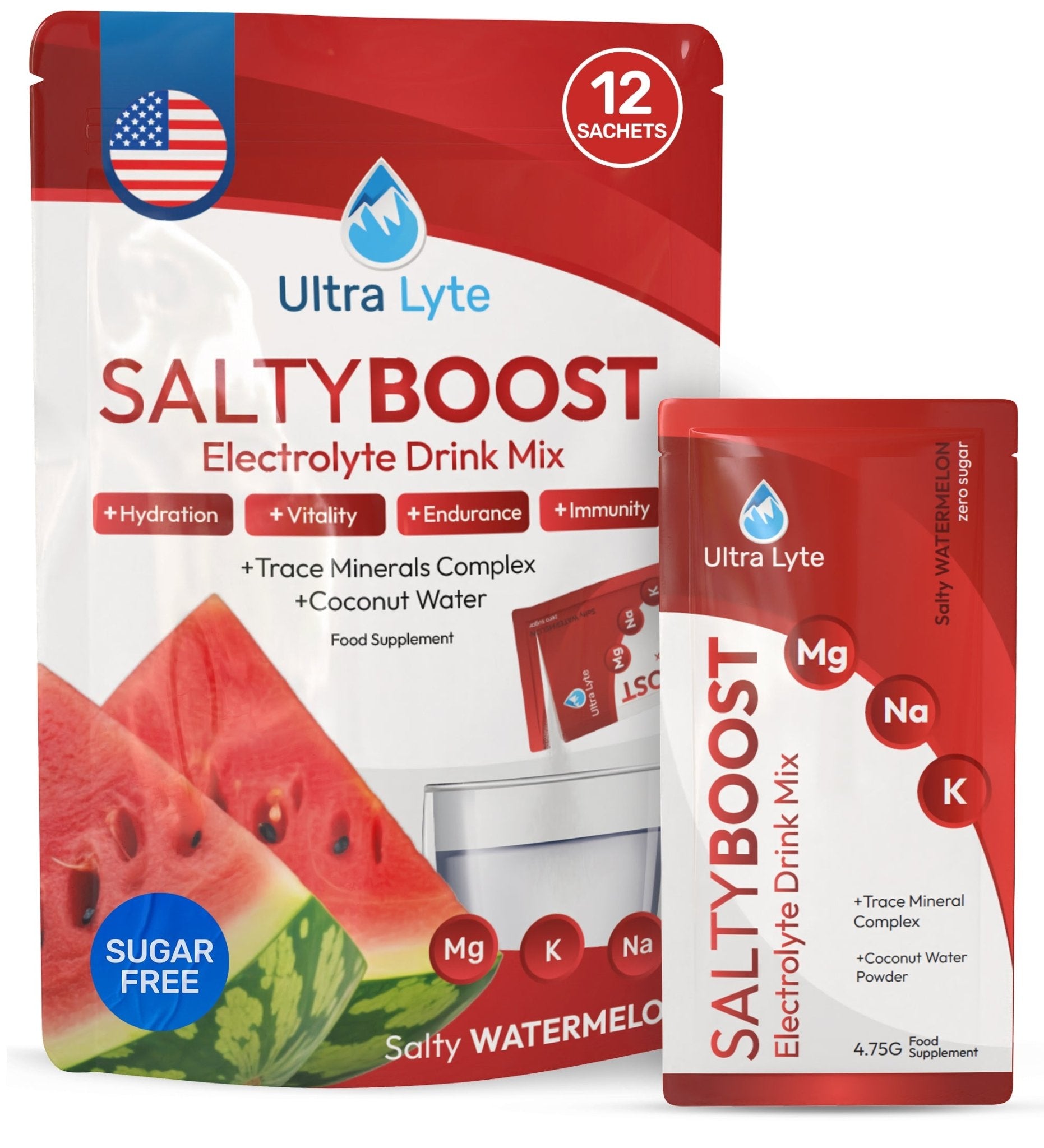 Ultra Lyte SaltyBoost Watermelon Sachets - Ultra Lyte