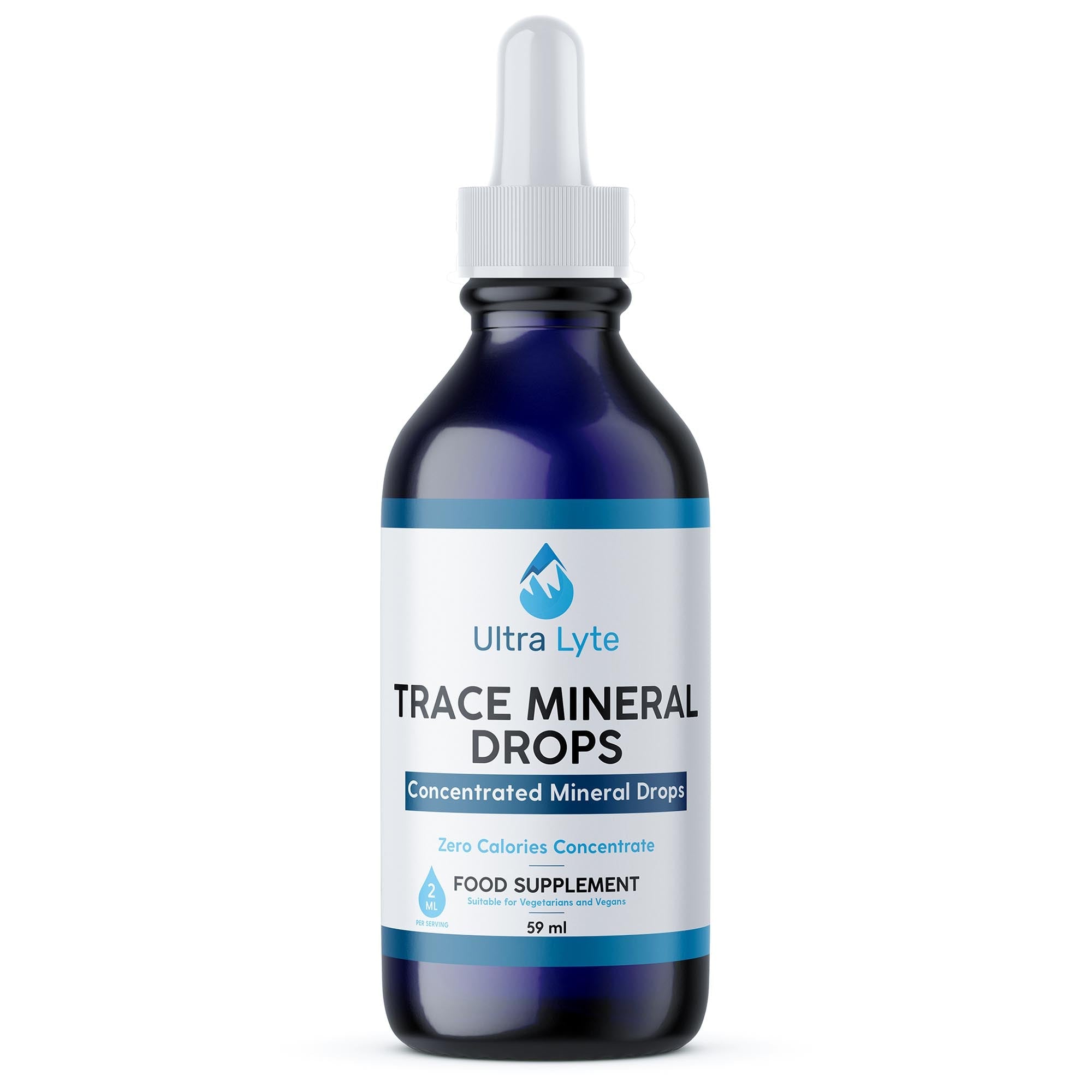 Trace Mineral Drops Glass Bottle – Ultra Lyte