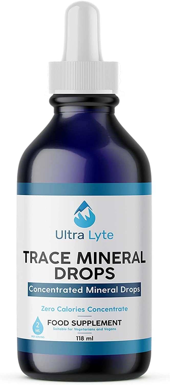 Trace Mineral Drops Glass Bottle - Ultra Lyte