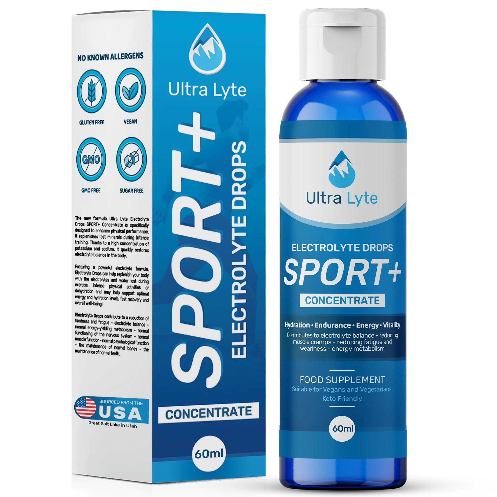 Ultra Lyte Electrolytes Drops Sport + 60ml - Ultra Lyte